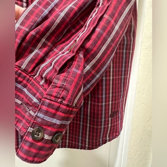 NordicTrack long sleeved plaid shirt good used condition 💖 - Picture 8 of 8